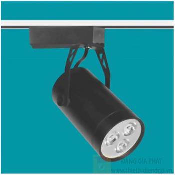 Đèn Led COB chiếu điểm 3W Ø50*H170, ánh sáng vàng, vỏ đen NP 012B